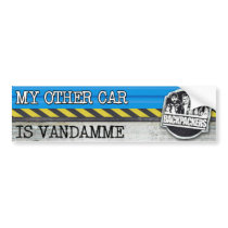 BUMPER STICKER - MY OTHER CAR IS VANDAMME