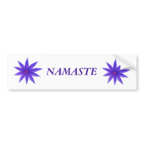 bumper sticker  NAMASTE