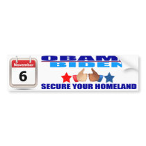 Bumper Sticker-Obama/Biden-Calendar- Homeland