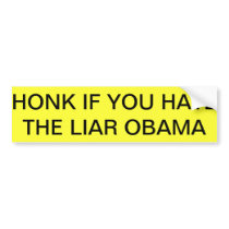 Bumper Sticker obama haters and proud of it!