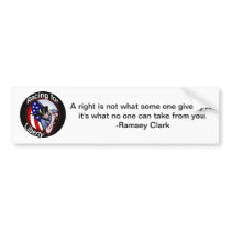 Bumper sticker - Racing for Liberty w/Clark quote