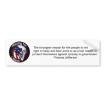 Bumper Sticker - Racing for Liberty w/Jefferson