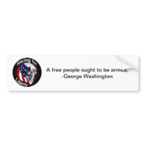 Bumper Sticker - Racing for Liberty w/Washington