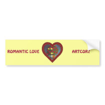 BUMPER STICKER - ROMANTIC LOVE bumper stickers by ARTCOR7 BUMPER STICKER - ROMANTIC LOVE bumper stickers