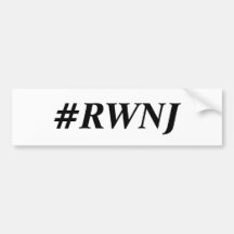 Bumper Sticker #RWNJ