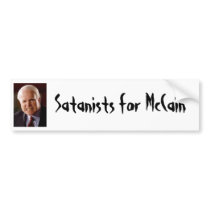 Bumper Sticker: Satanists for McCain bumper stickers