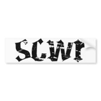 Bumper Sticker SCWR Logo bumper stickers by socalwaveriders Bumper Sticker SCWR Logo bumper stickers