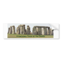 Bumper Sticker- Stonehenge, Home of the Druids bumper stickers by thomglace Bumper Sticker- Stonehenge, Home of the Druids bumper stickers