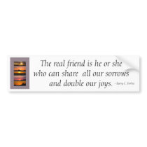 Bumper Sticker - Sunset Friend Quote