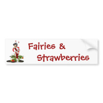 Bumper Sticker-Sweet Fairy Strawberry bumper stickers
