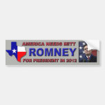 Bumper Sticker - Texans for Mitt Romney