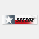 Bumper Sticker Texas Flag Fade Secede Campaign
