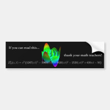Bumper sticker: thank your math teacher! 3