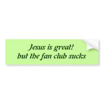Bumper sticker that speaks for itself