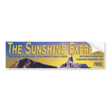 Bumper Sticker - The Sunshine Express Banner #3