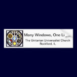 Bumper Sticker The Unitarian Universalist Church bumper stickers