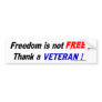 Bumper Sticker vets veterans military wife son