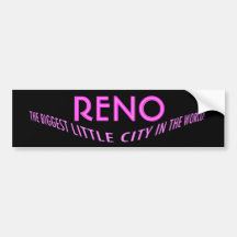 Bumper Sticker Visual Fun Reno Nevada Promote