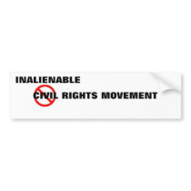 Bumper Sticker w/ Inalienable Rights Movement