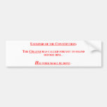 Bumper Sticker w/ USUPERS OF THE CONSTITUTION...