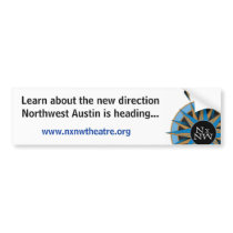 Bumper Sticker with cropped icon bumper stickers