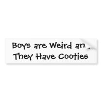 Bumper Sticker with Funny Saying For Girls Only bumper stickers by DaejhaMilan Bumper Sticker with Funny Saying For Girls Only bumper stickers