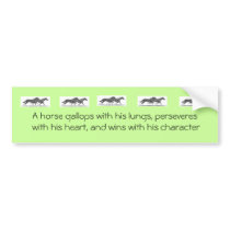 Bumper Sticker with galloping horses bumper stickers by TrinityFarm Bumper Sticker with galloping horses bumper stickers