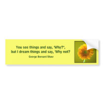 Bumper Sticker - Yellow Daisy Gerbra Flower