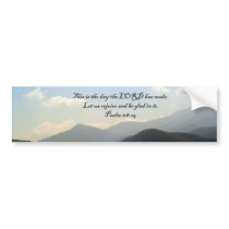 Bumper Stickers: Mountain Scenery with Psalm bumper stickers