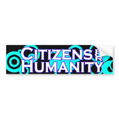 bumper Sticket Bumper Stickers by Citizen4Humanity