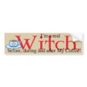 bumpersticker Coffee Witch by johnpryor2000 bumpersticker Coffee Witch