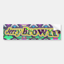 Bumpersticker de Jerry Brown Etiqueta De Parachoque