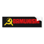 Bumpersticker - Obamunism red