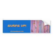 Bumpersticker - Surfs Up! by rlwinkelmann Bumpersticker - Surfs Up!