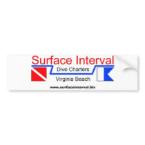 Bumpersticker with logo, Surface Interval Charters by tracylizcarroll Bumpersticker with logo, Surface Interval Charters