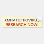 bumpersticker-xmrv retrovirus research bumper stickers