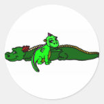 Bumpy and Lumpy Round Stickers