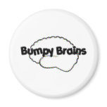 Bumpy Brains Logo magnets