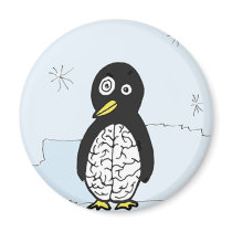 Bumpy Brains Penguin Fridge Magnets