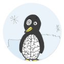 Bumpy Brains Penguin stickers