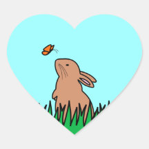 BUN & BUTTERFLY STICKERS