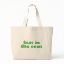 Bun In the Oven - green Canvas Bags