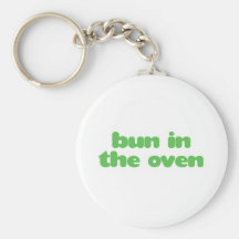 Bun In the Oven - green Key Chains