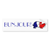 BUN-Jour! bumper stickers by Renn_Fare BUN-Jour! bumper stickers