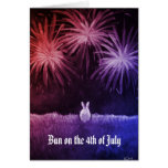 Bun on the 4th of July Greeting Cards