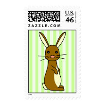 Bunbun - Cute Rabbit Postage Stamp
