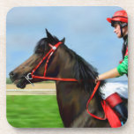 Bunbury Red - Racehorse Art Coasters