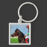 Bunbury Red - Racehorse Art Keychains