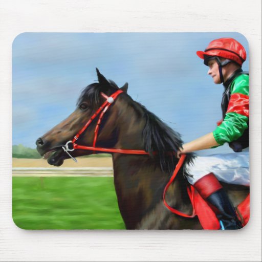 Bunbury Red - Racehorse Art Mousepad