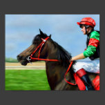 Bunbury Red - Racehorse poster